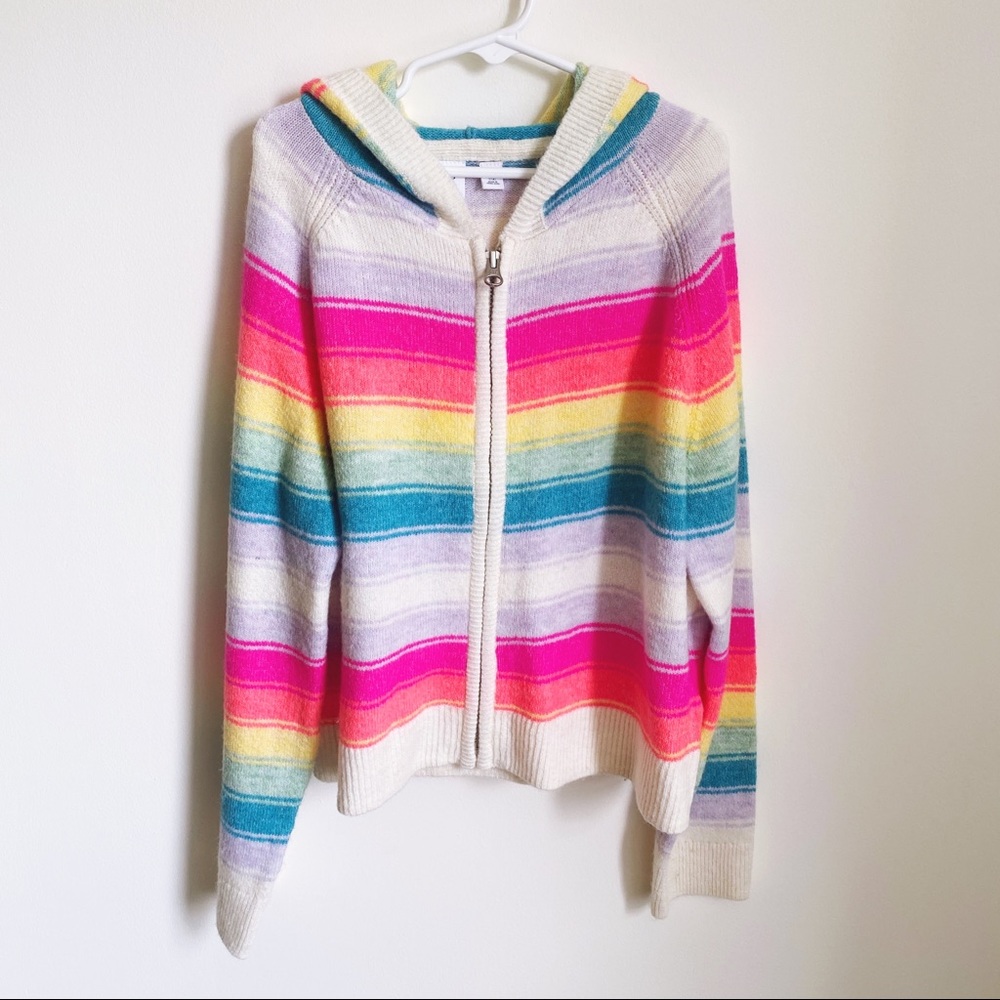 Gap multi color stripe sweater Jacket XL